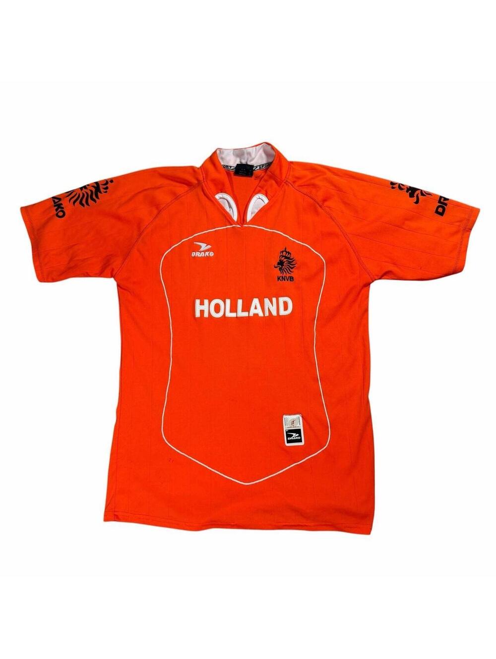 Mens Drako Netherlands KNVB Soccer Jersey - Vintage Holland Shirt Medium
